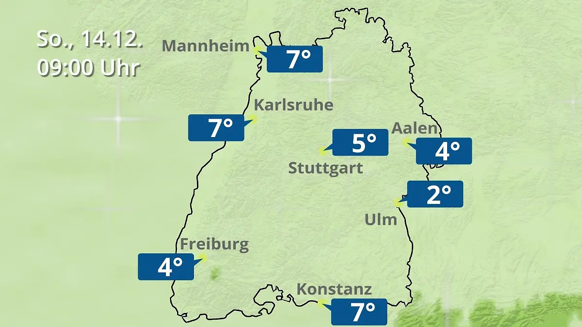 Baden-Württemberg: Wie wird das Wetter? Regen- und Wolkenfilm für Stuttgart, Mannheim und Karlsruhe