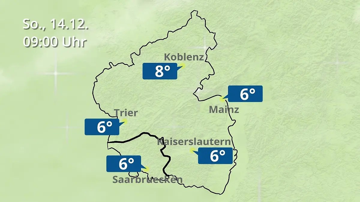 Rheinland-Pfalz, Saarland: Wie wird das Wetter? Regen- und Wolkenfilm für Mainz, Koblenz und Trier