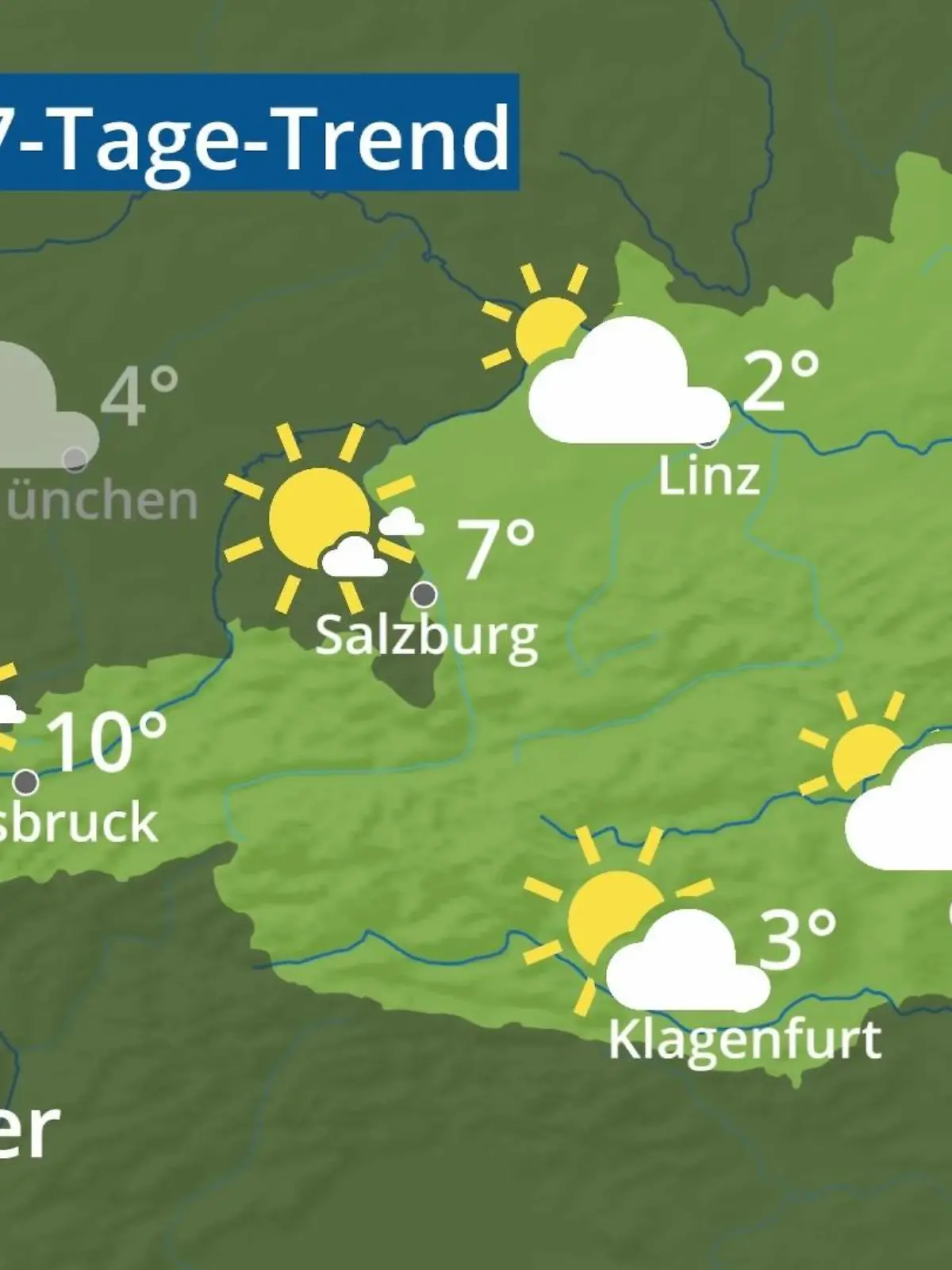 Bild zu: "Österreich: Wie wird das Wetter?"