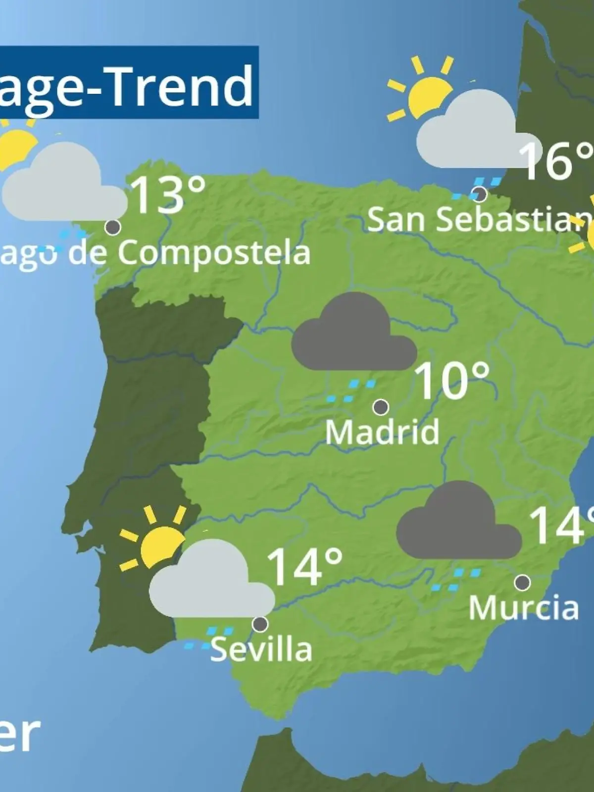 Bild zu: "Spanien: Wie wird das Wetter?"