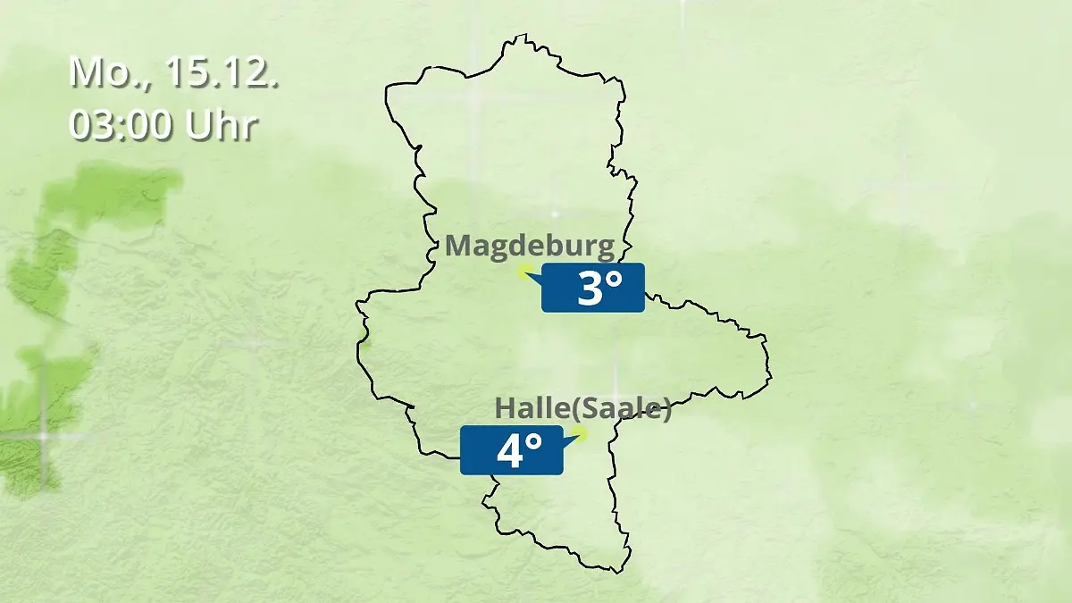 Sachsen-Anhalt: Wie wird das Wetter? Regen und Wolkenfilm für Halle und Magdeburg
