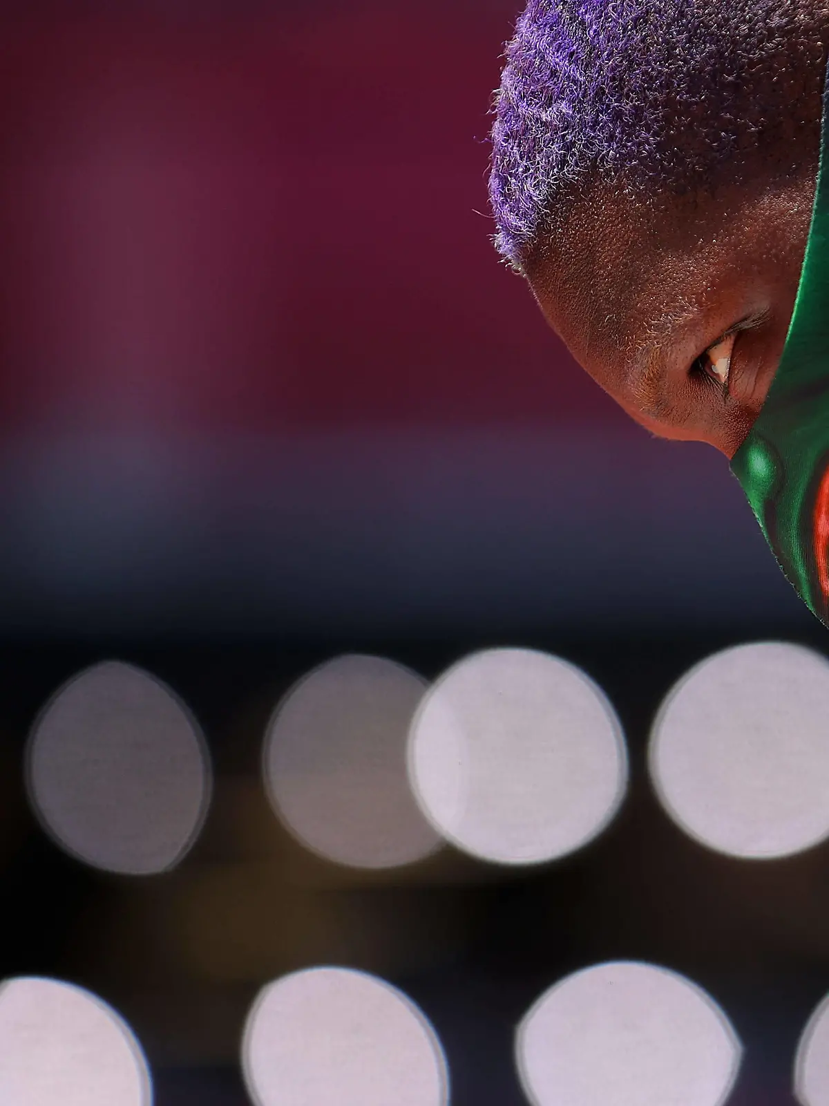  210801 -- TOKYO, Aug. 1, 2021 -- Raven Saunders of the United States reacts during the women s shot put final at Tokyo 2020 Olympic Games, Olympische Spiele, Olympia, OS in Tokyo, Japan, Aug. 1, 2021.  TOKYO2020XHTP-JAPAN-TOKYO-OLY-ATHLETICS-WOMEN S SHOT PUT-FINAL LixMing PUBLICATIONxNOTxINxCHN