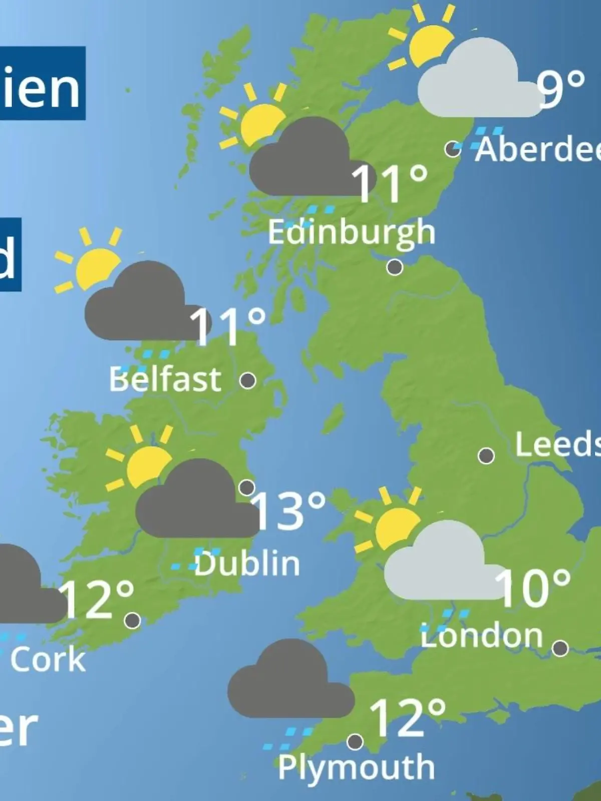 Bild zu: "England, Schottland, Wales: Wie wird das Wetter?"