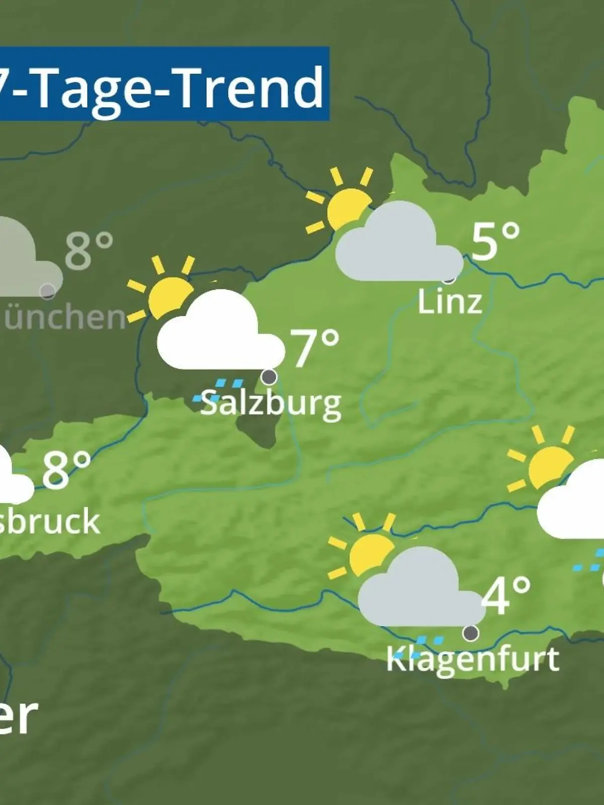 Bild zu: "Österreich: Wie wird das Wetter?"
