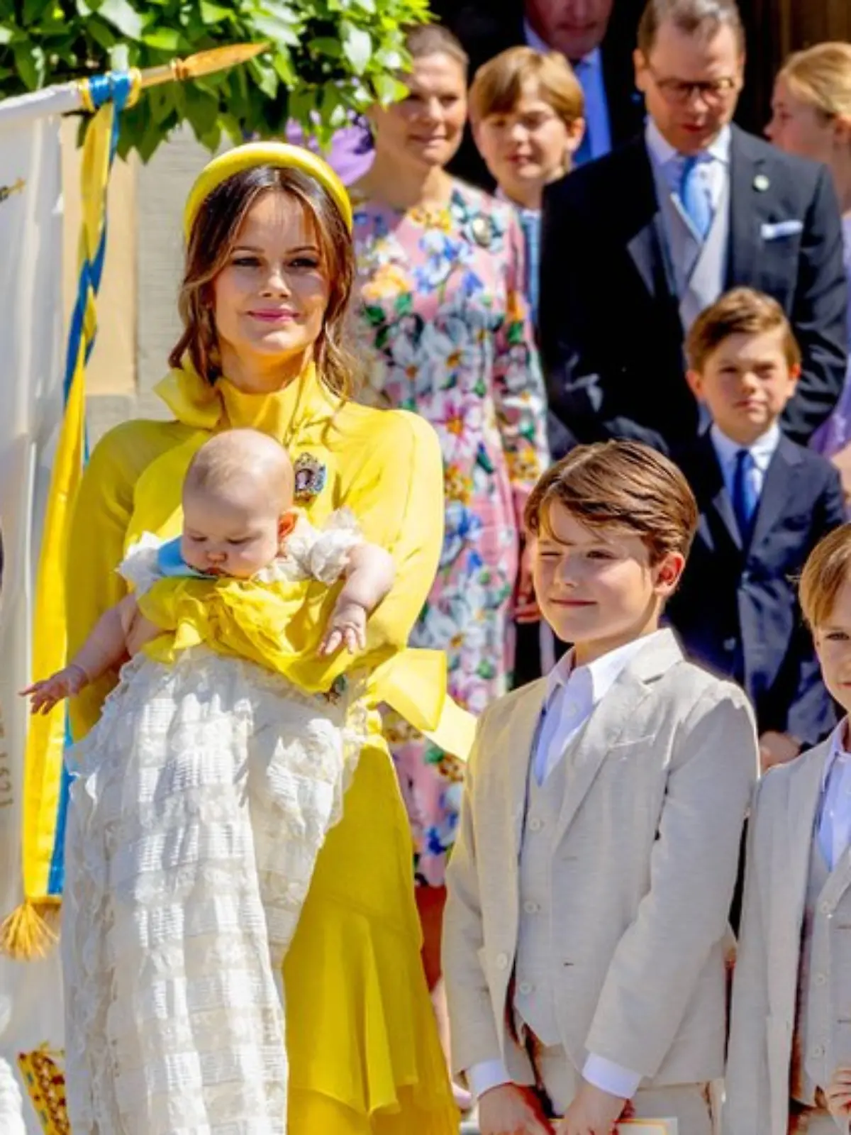 Prinzessin Sofia und Prinz Carl Philip mit ihren Kindern