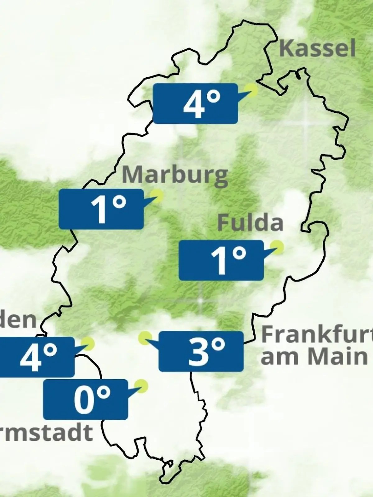 Bild zu: "Hessen: Wie wird das Wetter?"