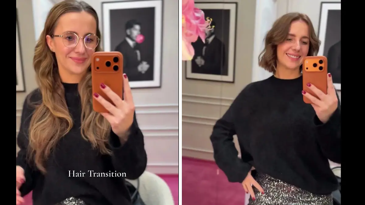 Anna Heiser zeigt bei Instagram den Vorher-Nachher-Vergleich.