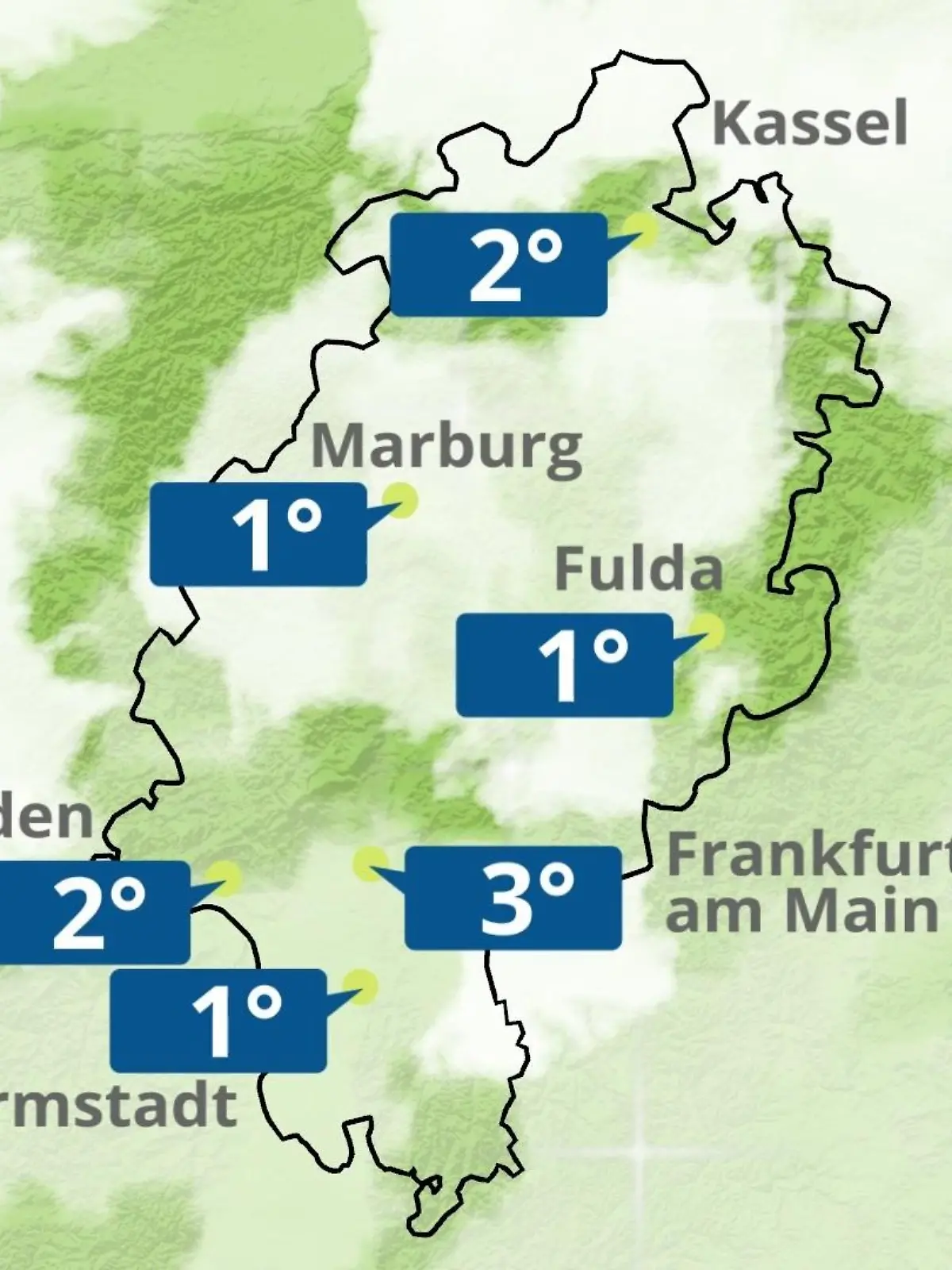 Bild zu: "Hessen: Wie wird das Wetter?"