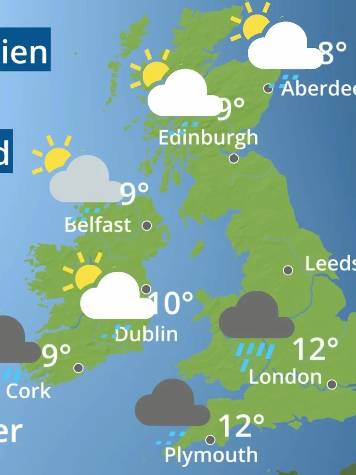 Bild zu: "England, Schottland, Wales: Wie wird das Wetter?"