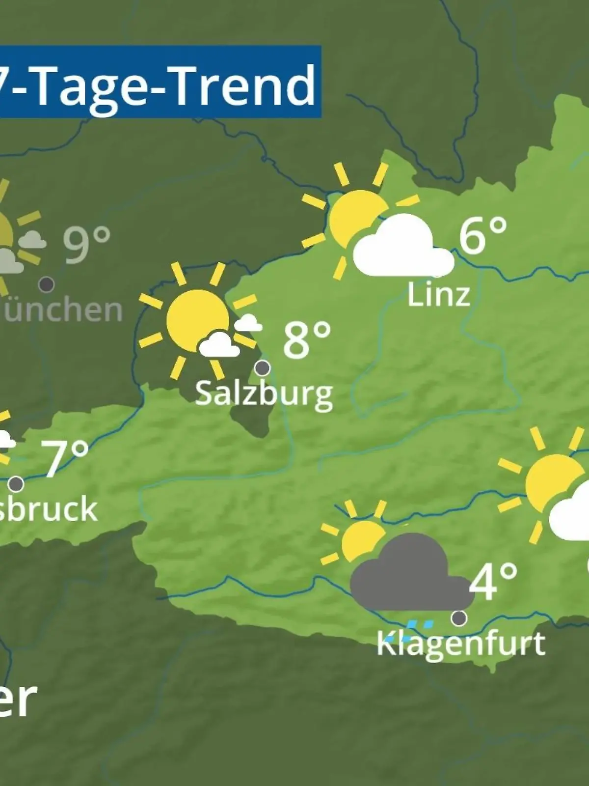 Bild zu: "Österreich: Wie wird das Wetter?"