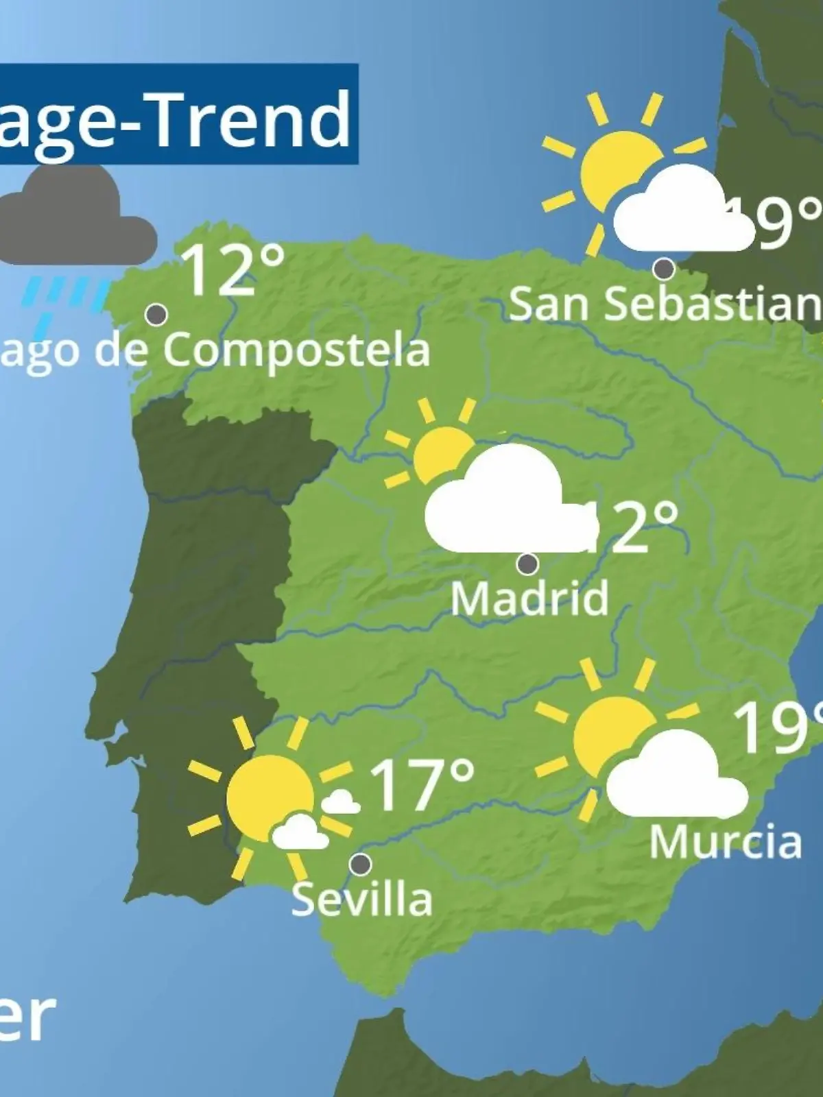 Bild zu: "Spanien: Wie wird das Wetter?"