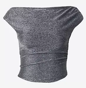 Silbernes Glitzer-Shirt