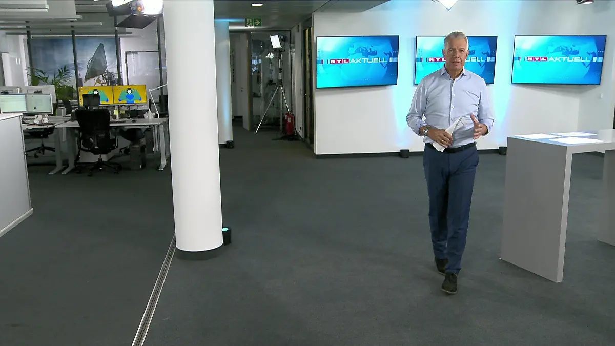 RTL Aktuell um 16:45 Uhr - aus dem Studio in der Redaktion