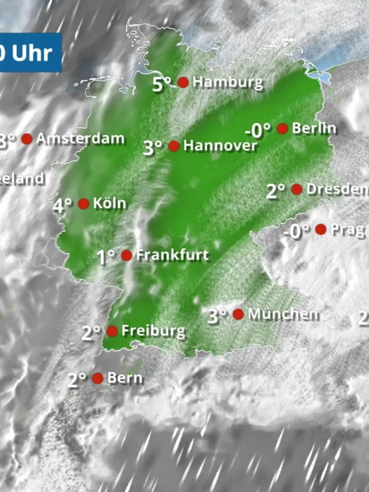 Bild zu: "Osten klar und kalt, Westen mehr Wolken und milder"