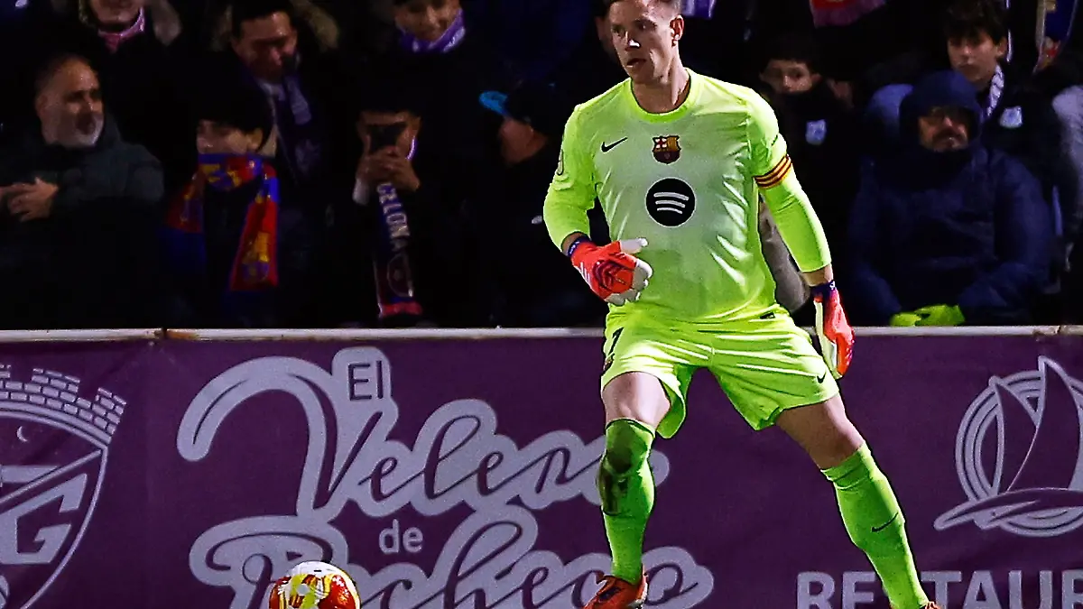 Ter Stegen konnte sich spät auszeichnen.