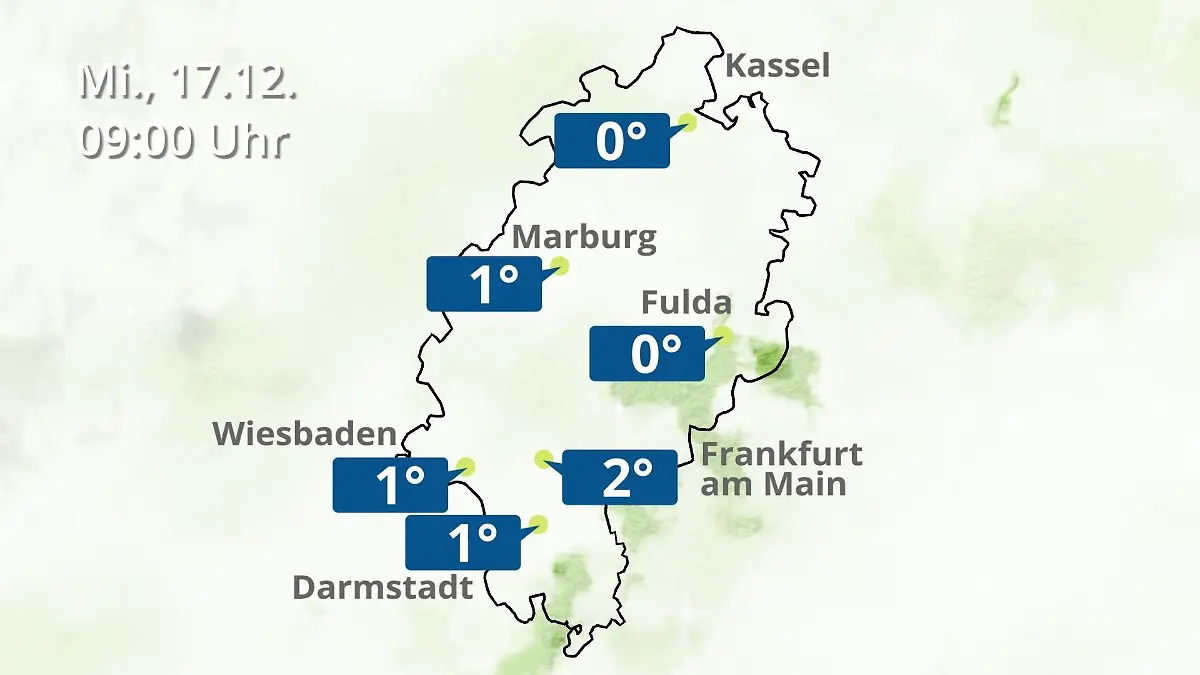 Hessen: Wie wird das Wetter? Regen- und Wolkenfilm für Frankfurt am Main und Wiesbaden