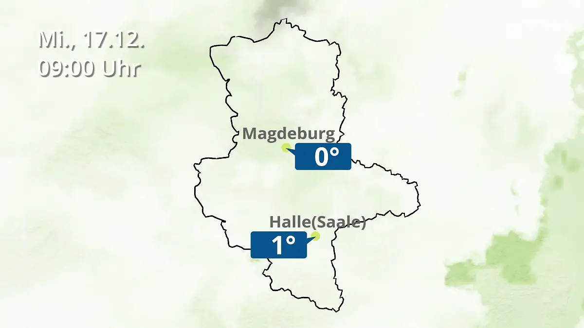 Sachsen-Anhalt: Wie wird das Wetter? Regen und Wolkenfilm für Halle und Magdeburg