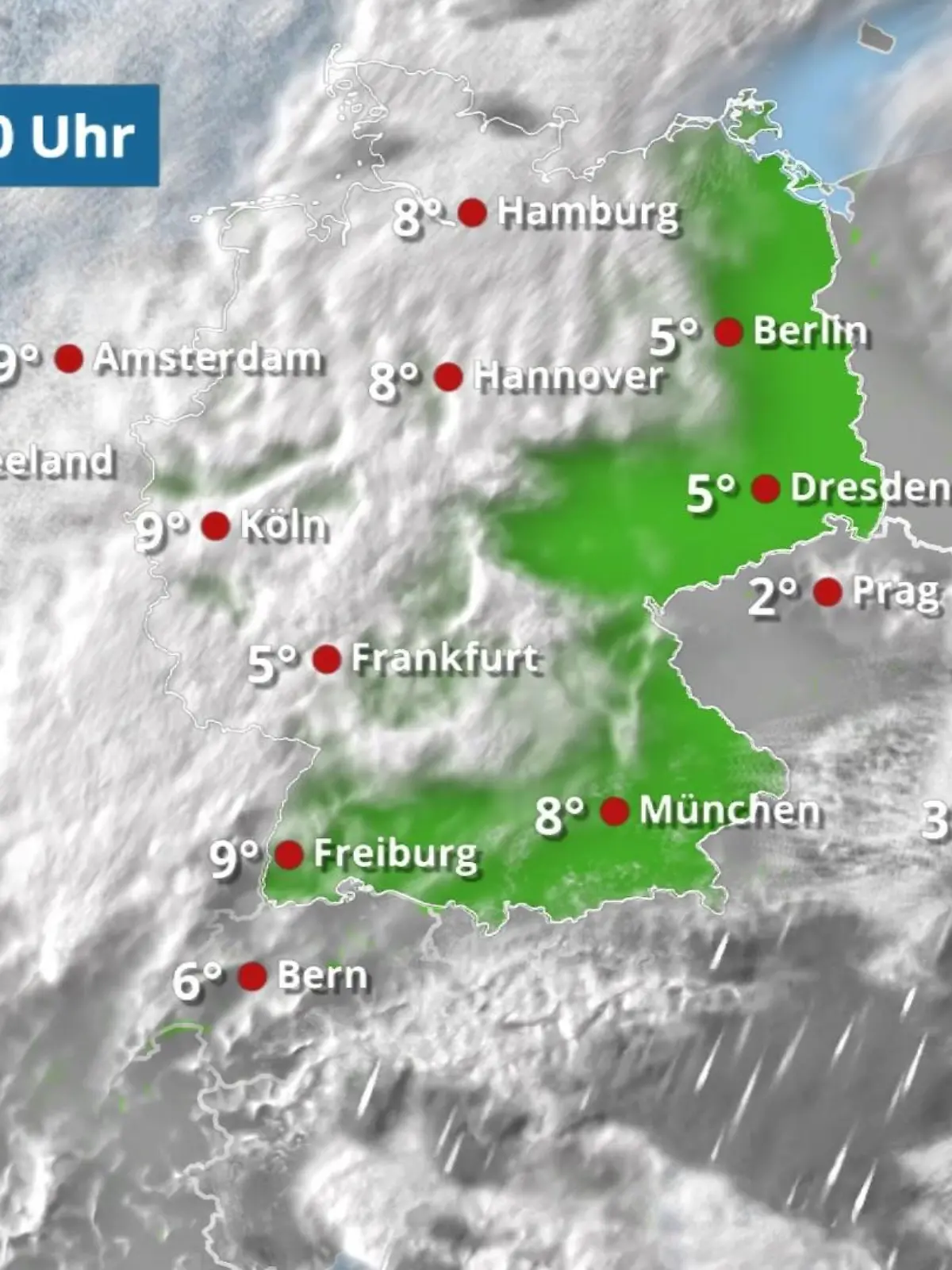 Bild zu: "Im Westen halten sich die Wolken hartnäckig"