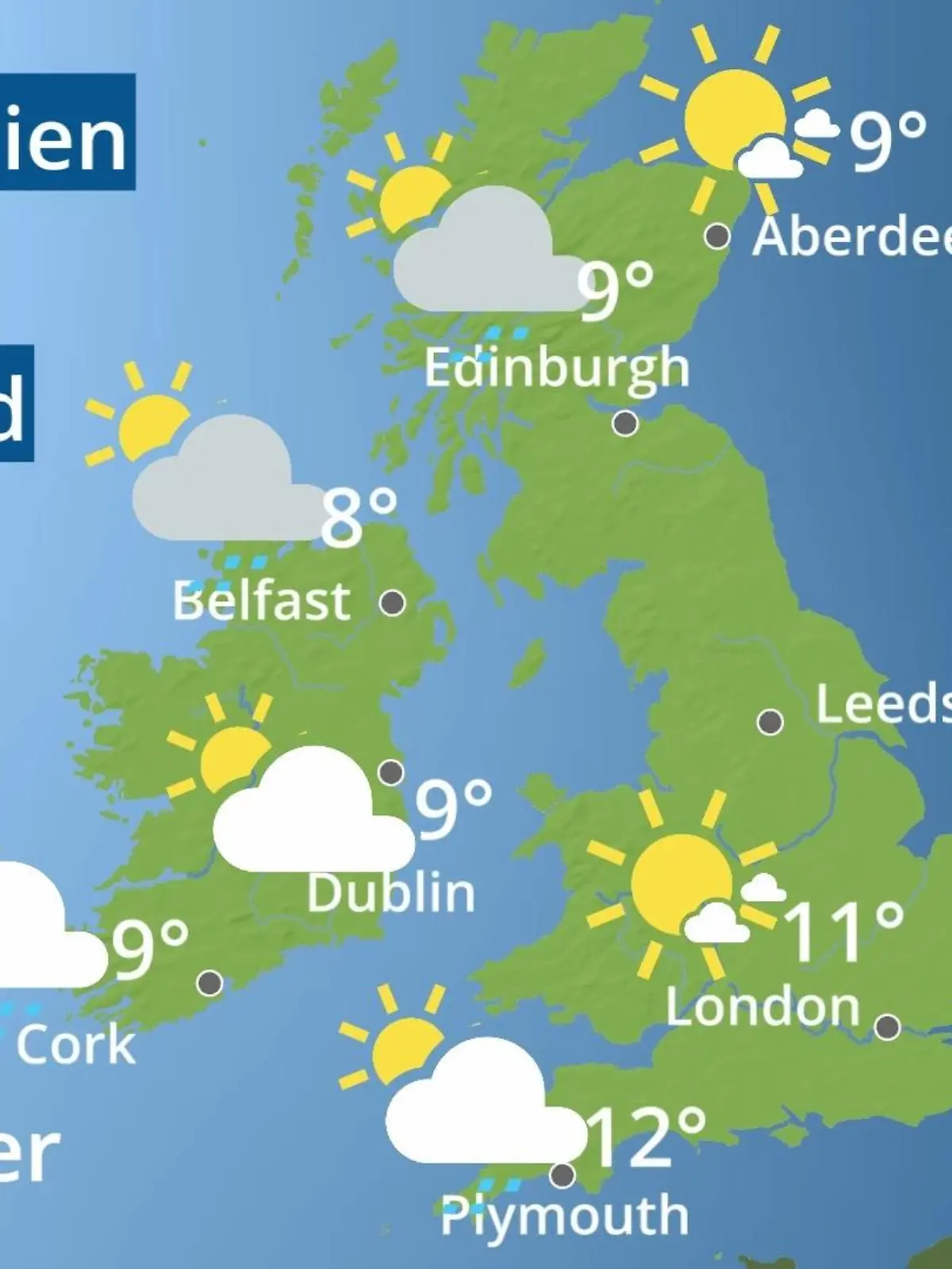 Bild zu: "England, Schottland, Wales: Wie wird das Wetter?"