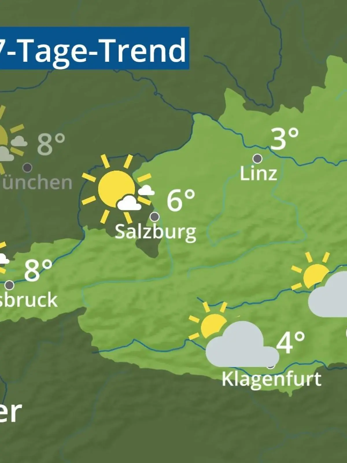 Bild zu: "Österreich: Wie wird das Wetter?"