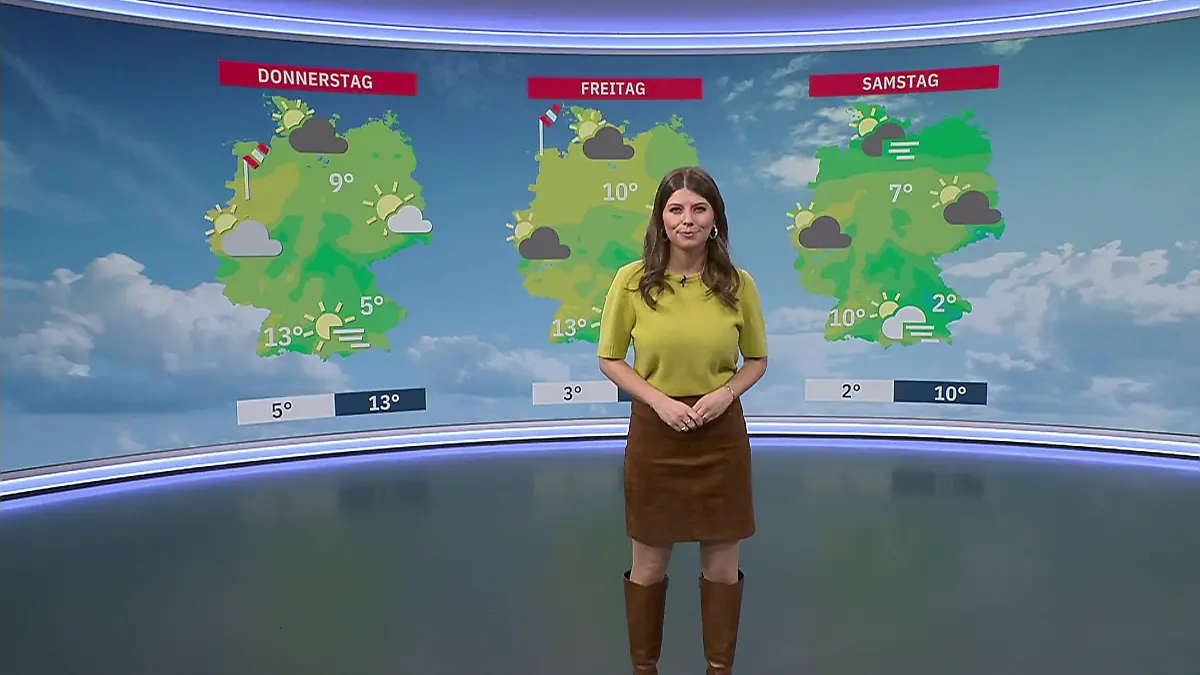 Aktuelle 3-Tage-Vorhersage Video Wetterbericht