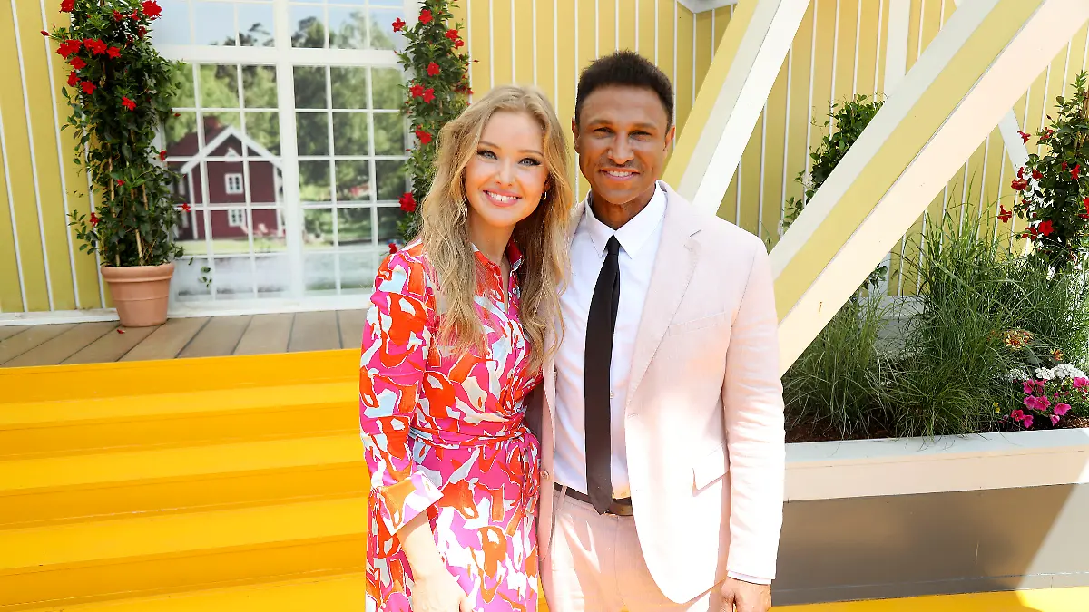 Patrice und Daniel Aminati bei einem gemeinsamen Auftritt im Sommer 2025