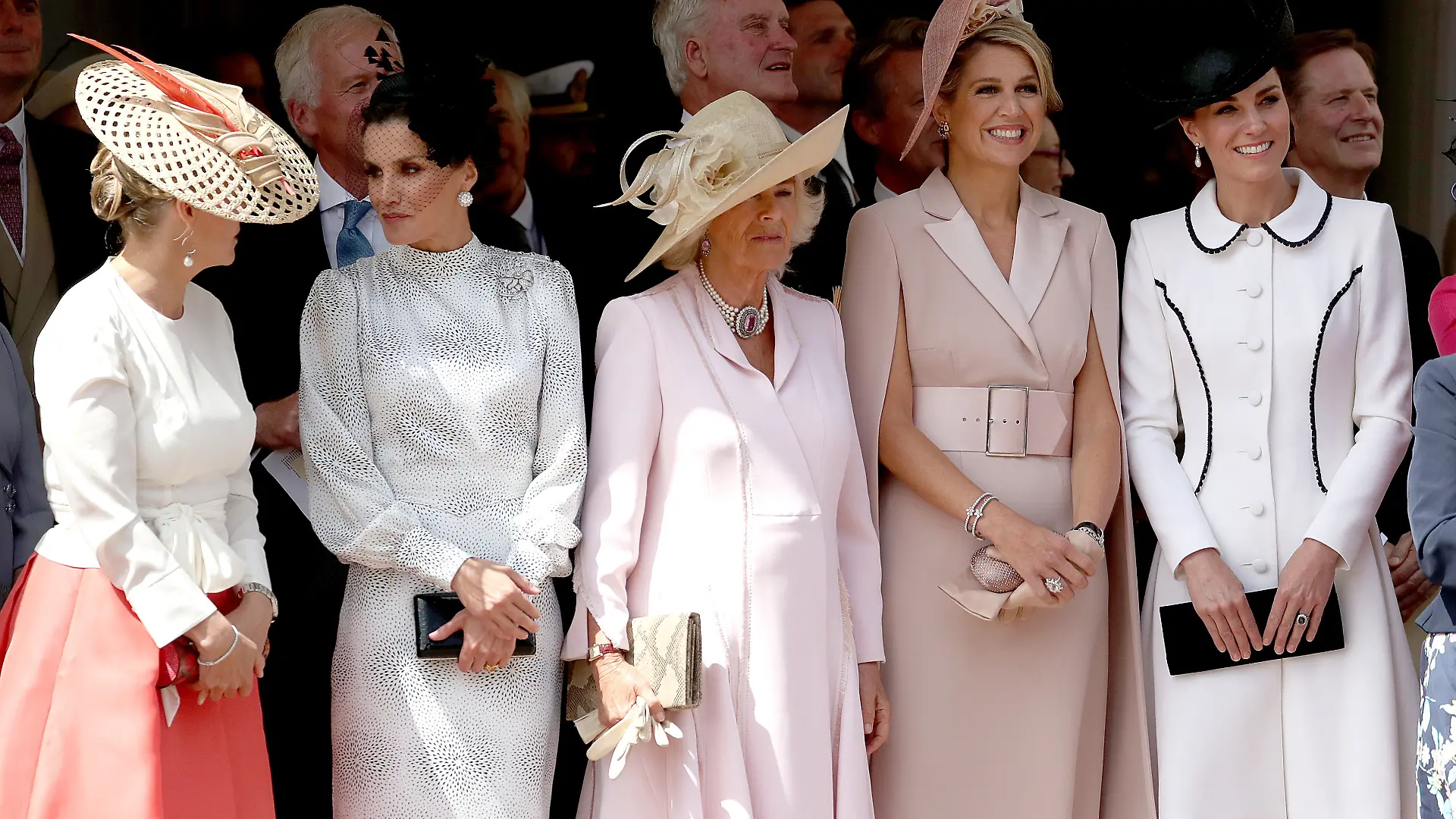 Königin Letizia, Königin Camilla, Königin Máxima und Prinzessin Kate