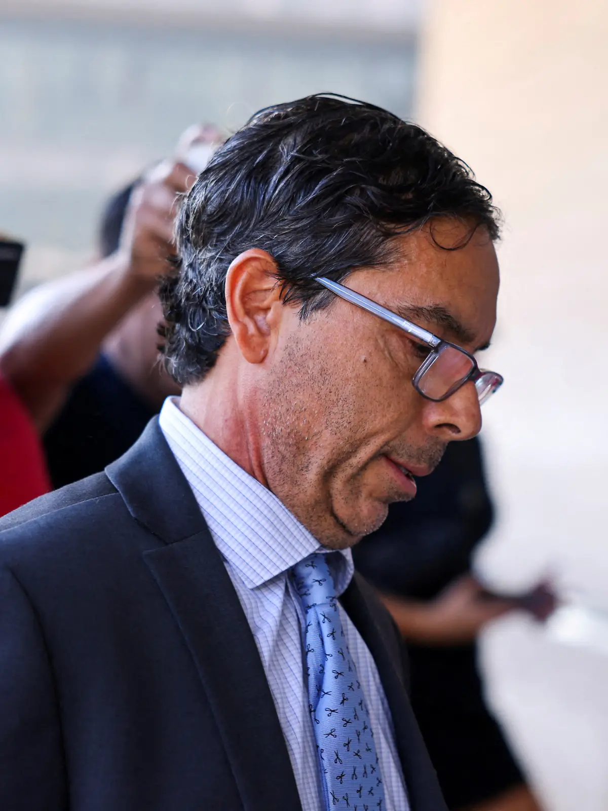 FILE PHOTO: Mark Chavez, a doctor accused of supplying ketamine to 'Friends' actor Matthew Perry before his death, arrives in federal court, in Los Angeles