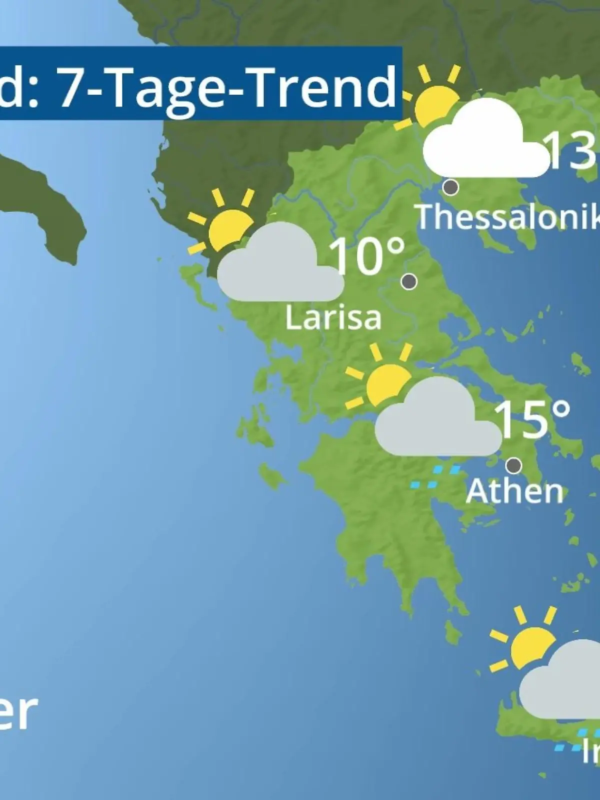 Bild zu: "Griechenland: Wie wird das Wetter?"