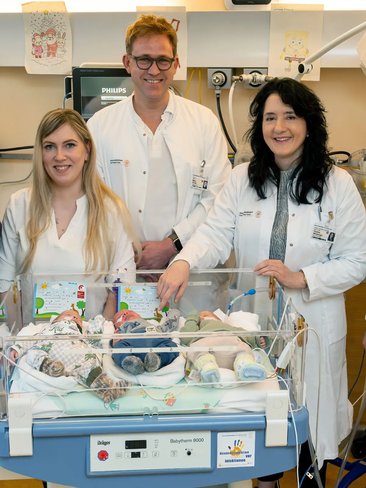 Drillingsgeburt am Universitätklinikum Dresden