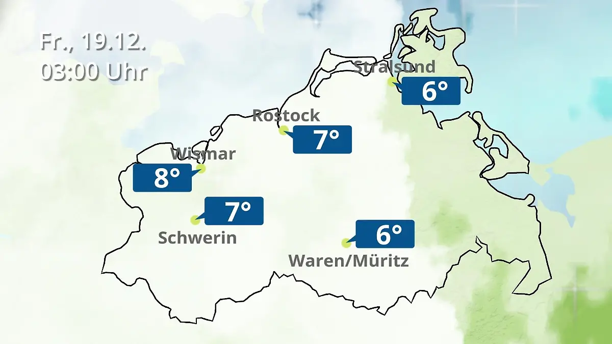 Mecklenburg-Vorpommern: Wie wird das Wetter? Regen- und Wolkenfilm für Rostock, Rügen und die Ostseeküste