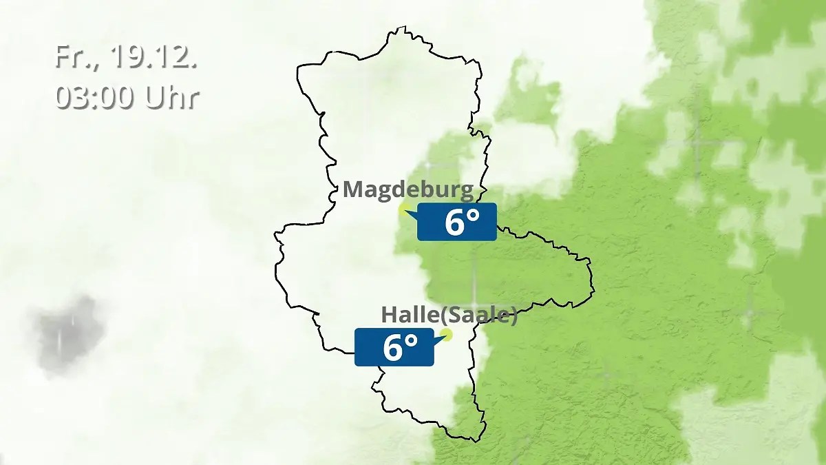 Sachsen-Anhalt: Wie wird das Wetter? Regen und Wolkenfilm für Halle und Magdeburg