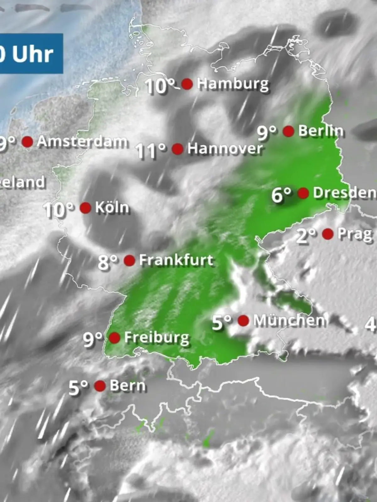 Bild zu: "Regenwolken im Nordwesten"
