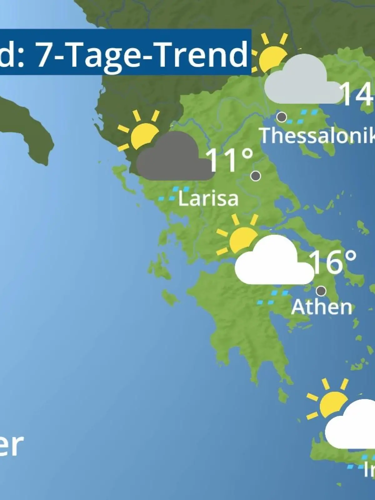 Bild zu: "Griechenland: Wie wird das Wetter?"