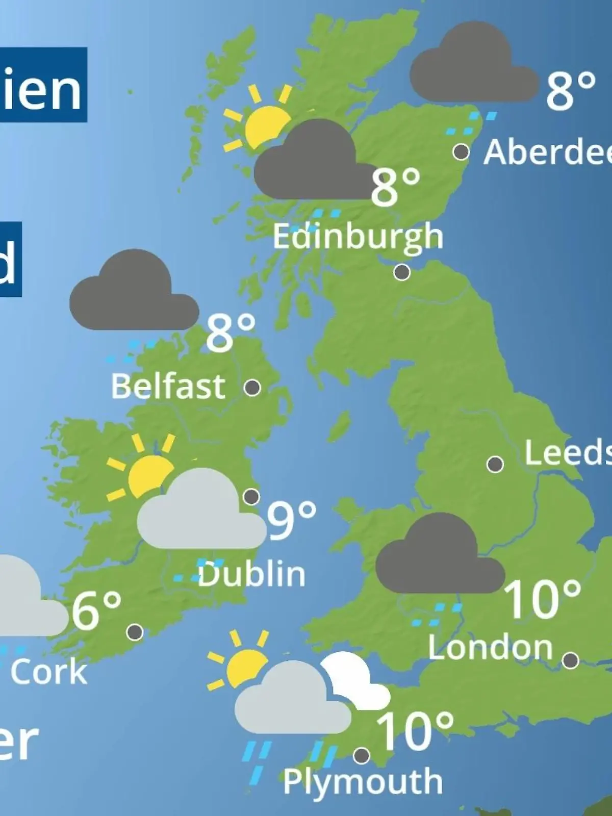 Bild zu: "England, Schottland, Wales: Wie wird das Wetter?"