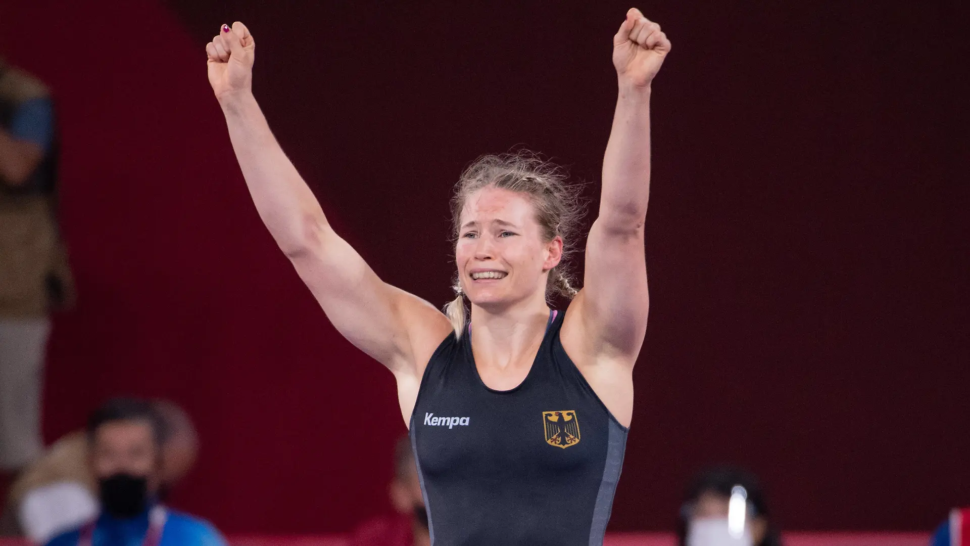  ROTTER FOCKEN Aline GER, Wrestling women s freestyle 76 kg semifinal August 01, 2021: Tokyo 2020 Olympic Games, Olympische Spiele, Olympia, OS at Makuhari Messe in Tokyo, Japan. Noxthirdxpartyxsales PUBLICATIONxNOTxINxJPN 166109990