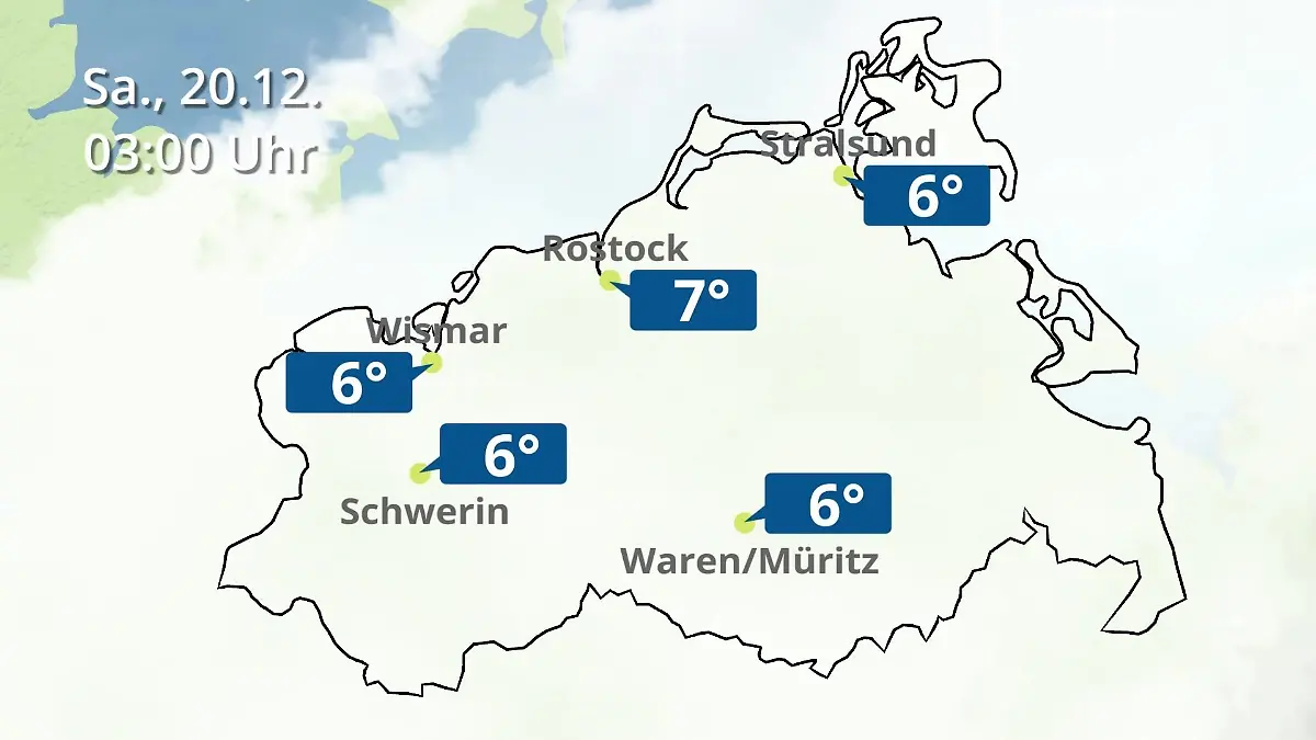 Mecklenburg-Vorpommern: Wie wird das Wetter? Regen- und Wolkenfilm für Rostock, Rügen und die Ostseeküste