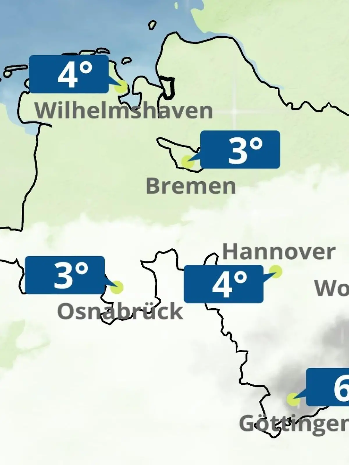 Bild zu: "Bremen und Niedersachsen: Wie wird das Wetter?"