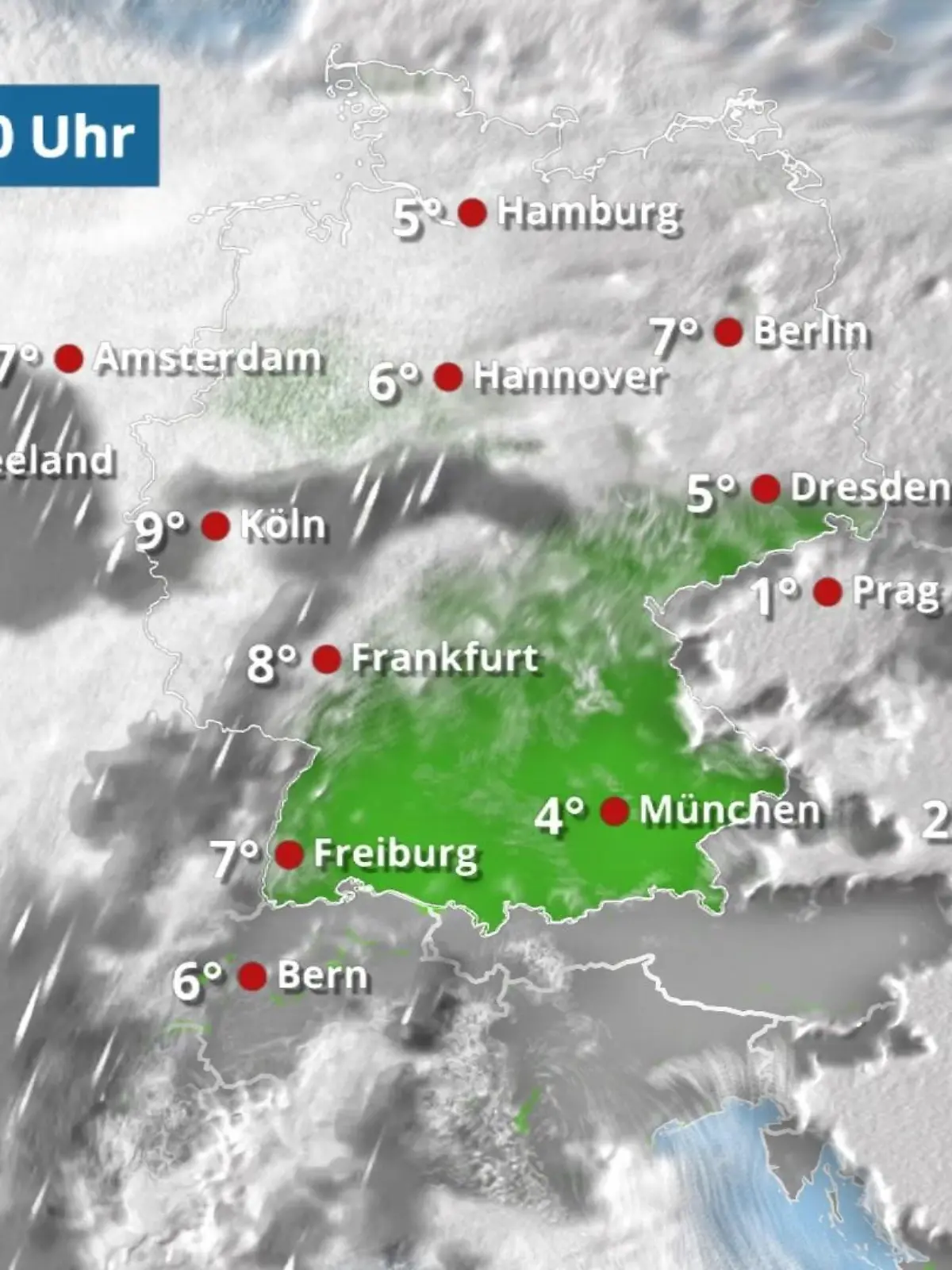 Bild zu: "Bewölkter Samstag mit wenig Sonne"