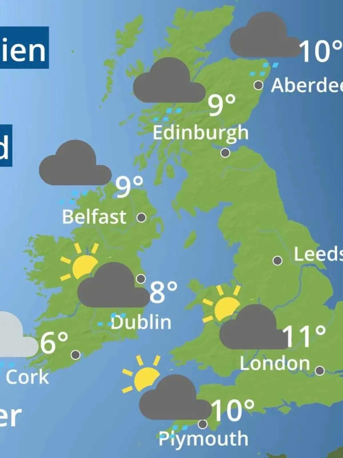 Bild zu: "England, Schottland, Wales: Wie wird das Wetter?"