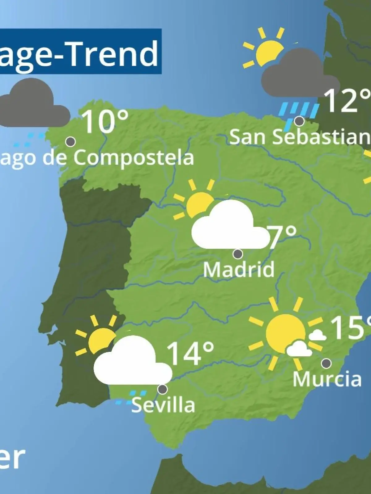 Bild zu: "Spanien: Wie wird das Wetter?"