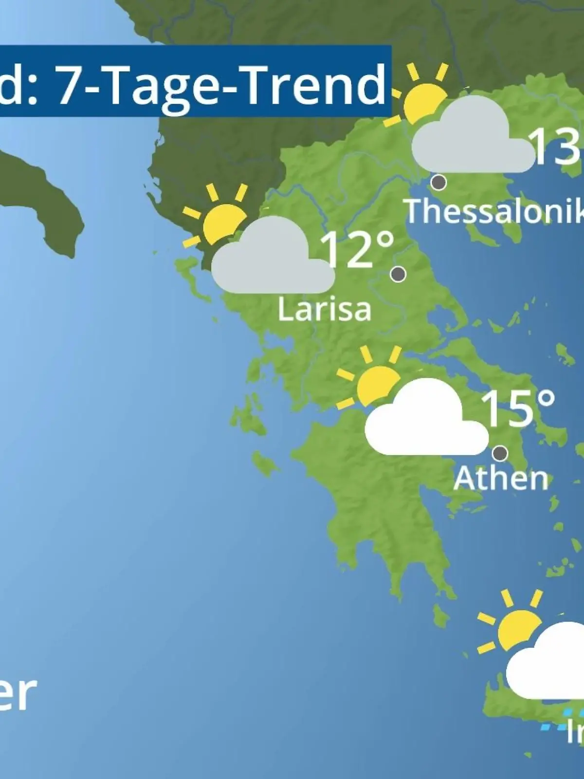 Bild zu: "Griechenland: Wie wird das Wetter?"