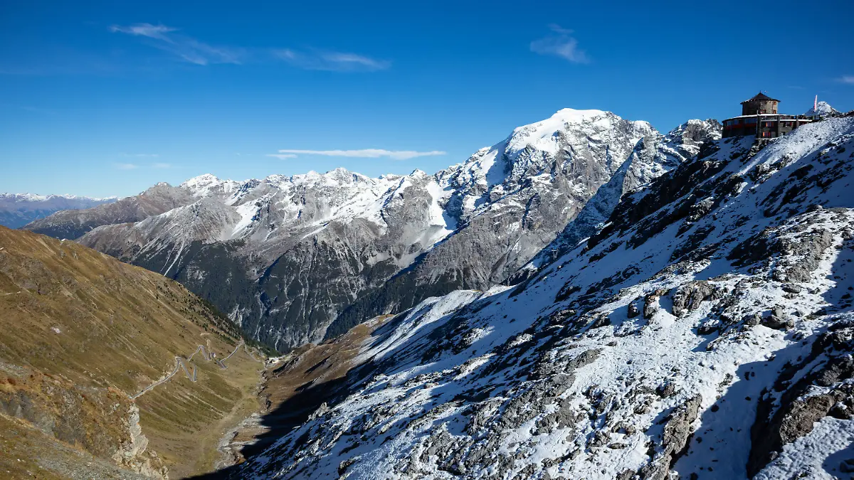 Landschaft von Südtirol von Stelvio Pass