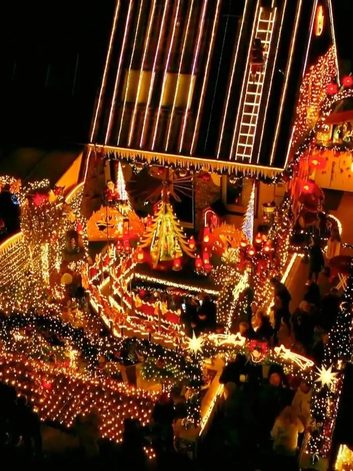 Bild zu: "Sven lässt sein Haus zu Ehren seiner toten Frau erstrahlen"