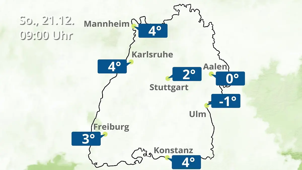 Baden-Württemberg: Wie wird das Wetter? Regen- und Wolkenfilm für Stuttgart, Mannheim und Karlsruhe