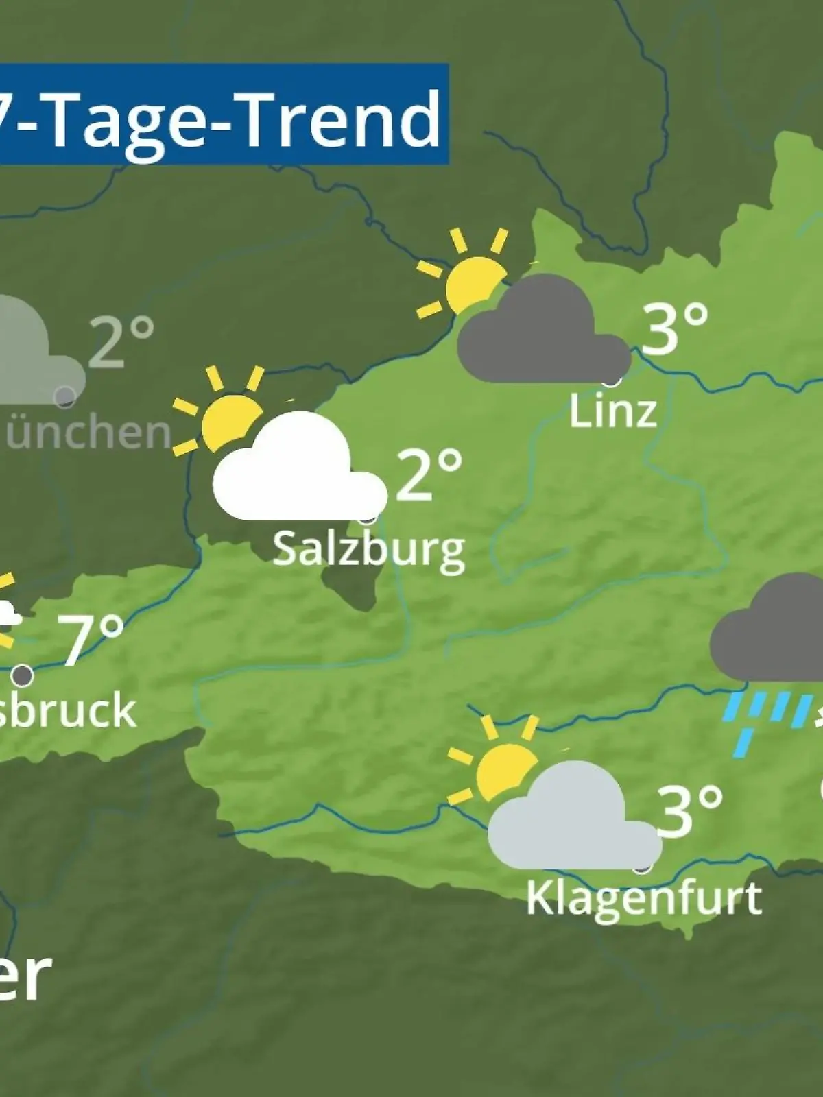 Bild zu: "Österreich: Wie wird das Wetter?"