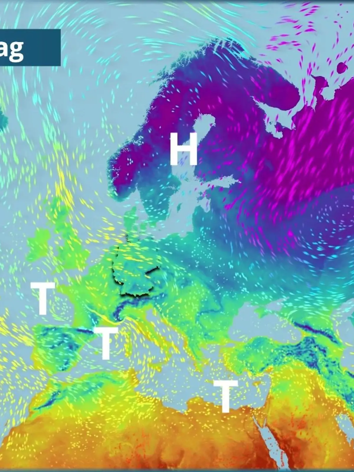 Bild zu: "Hochdruck zapft kalte Polarluft an"