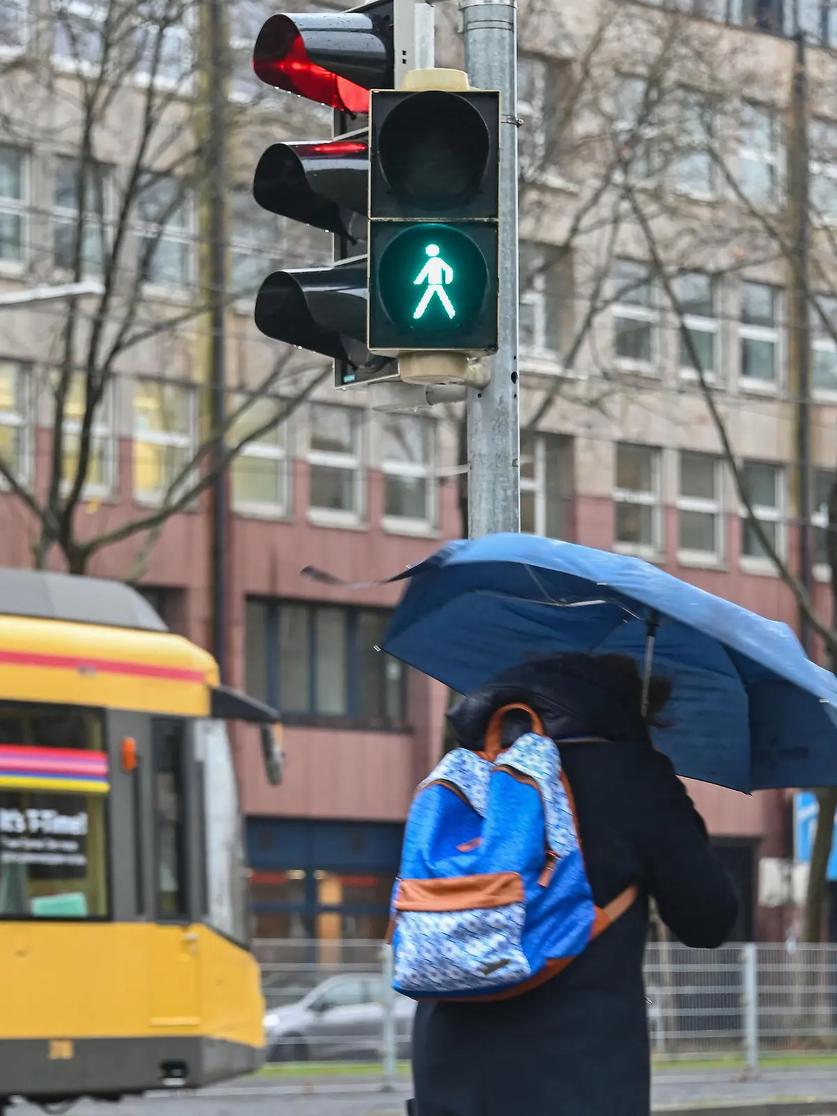 In der Innenstadt ist eine Fußgängerampel auf Dauergrün geschaltet. Über der Ampelanlage ist ein Sensor angebracht, der erst wenn ein Auto anfährt die Fußgängerampel auf rot schaltet. Dies ist Teil eines Pilotprojekts. Bis Ende des Jahres sollen auf den Test-Kreuzungen Daten dazu erfasst werden, was die passanten- und radfahrerfreundliche Ampel für Verkehr und Verkehrssicherheit bedeutet. (zu dpa: «Immer grün für Fußgänger - Pilotprojekt in Karlsruhe»)