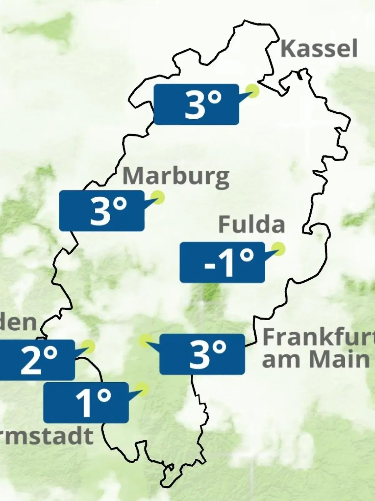Bild zu: "Hessen: Wie wird das Wetter?"