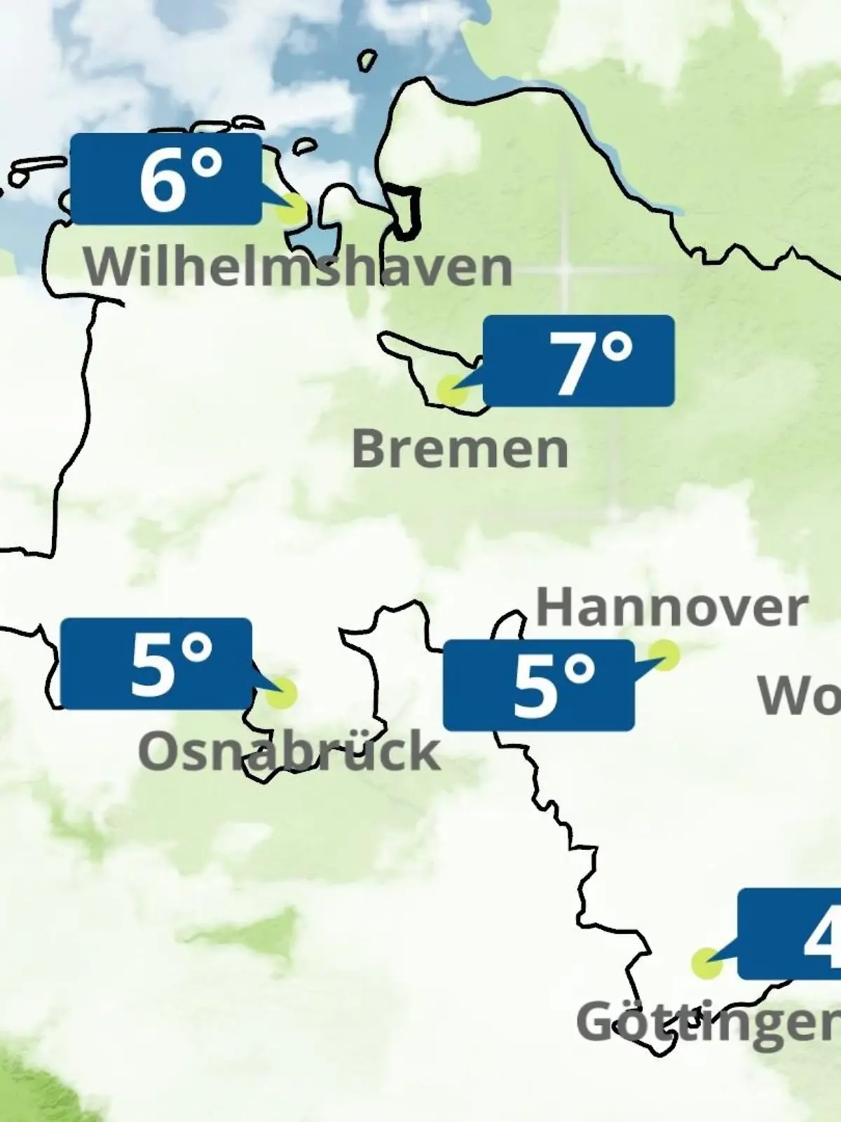 Bild zu: "Bremen und Niedersachsen: Wie wird das Wetter?"
